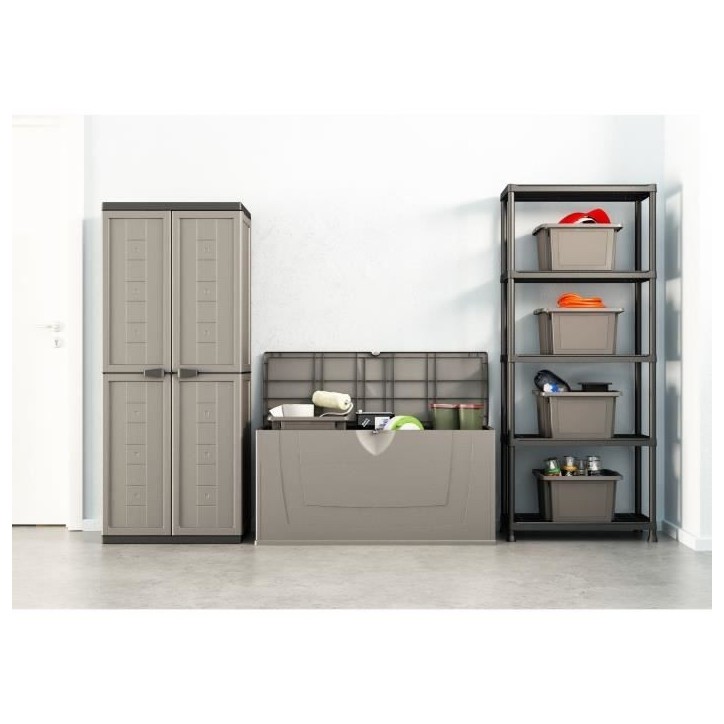 Etagere de rangement - KETER - ETAGERE PLUS 75/5 - 5 tablettes - Noir Etagere de rangement - KETER - ETAGERE PLUS 75/5 - 5 tablettes - Noir