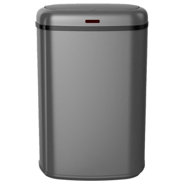 Poubelle cuisine automatique - LOGAN - KITCHEN MOVE - 58 L - Inox gris mat avec cerclage Poubelle cuisine automatique - LOGAN - KITCHEN MOVE - 58 L - Inox gris mat avec cerclage