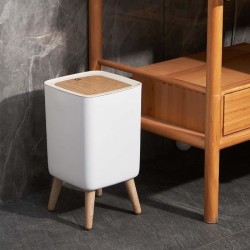 Poubelle sur pied de salle de bain push - MALMO SQUARE - KITCHEN MOVE