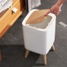 Poubelle sur pied de salle de bain push - MALMO SQUARE - KITCHEN MOVE