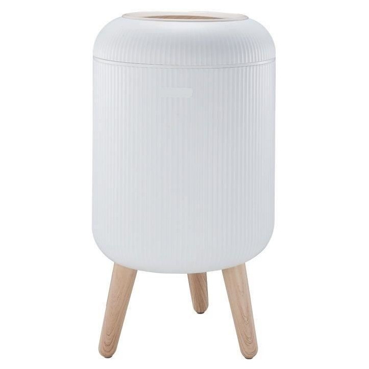 Poubelle sur pied de salle de bain push - LIMO - KITCHEN MOVE - 9L - Bois design Poubelle sur pied de salle de bain push - LIMO - KITCHEN MOVE - 9L - Bois design
