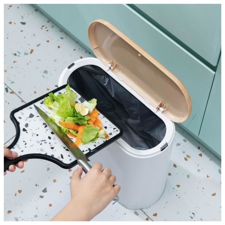 Poubelle de salle de bain étroite push - ALDO - KITCHEN MOVE - 10 L - Bois Poubelle de salle de bain étroite push - ALDO - KITCHEN MOVE - 10 L - Bois
