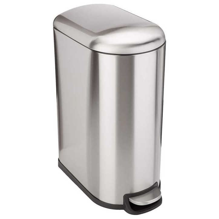 KITCHEN MOVE Fuller Poubelle de cuisine étroite a pédale - Acier - 40L KITCHEN MOVE Fuller Poubelle de cuisine étroite a pédale - Acier - 40L