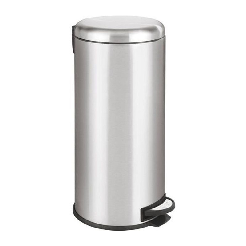 KITCHEN MOVE Poubelle de cuisine a pédale - Inox brossé - 30L - URBA KITCHEN MOVE Poubelle de cuisine a pédale - Inox brossé - 30L - URBA
