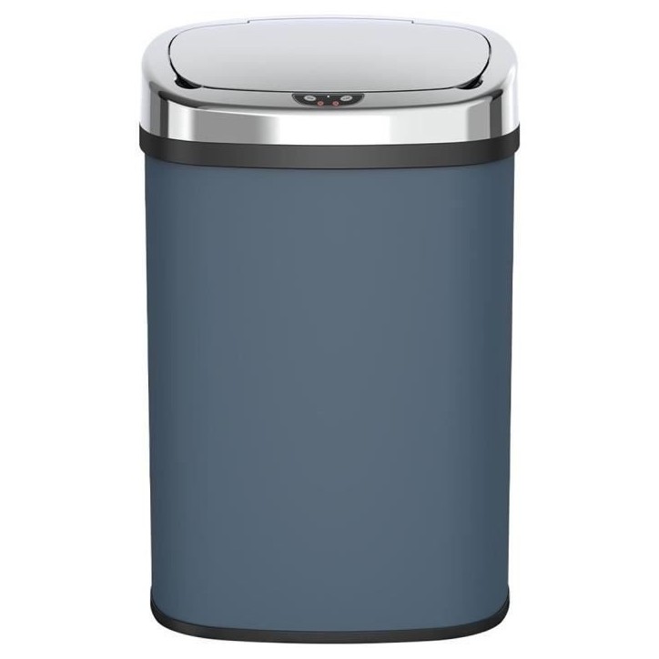 Poubelle de cuisine automatique - MAJESTIC - KITCHEN MOVE - 58 L - Inox gris mat avec cerclage