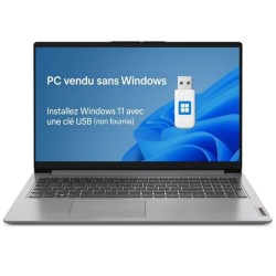 PC portable LENOVO IdeaPad 1 15AMN7 | Sans Windows - 15 FHD - Ryzen 3
