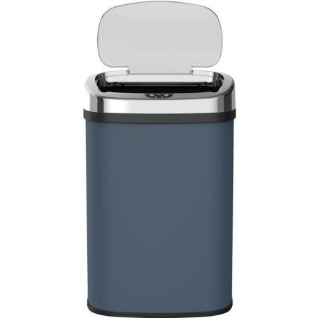 Poubelle de cuisine automatique - MAJESTIC - KITCHEN MOVE - 58 L - Inox gris mat avec cerclage
