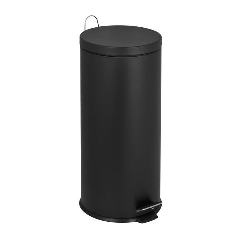 KITCHEN MOVE Poubelle de cuisine a pédale URBAN 30L - En acier Noir KITCHEN MOVE Poubelle de cuisine a pédale URBAN 30L - En acier Noir