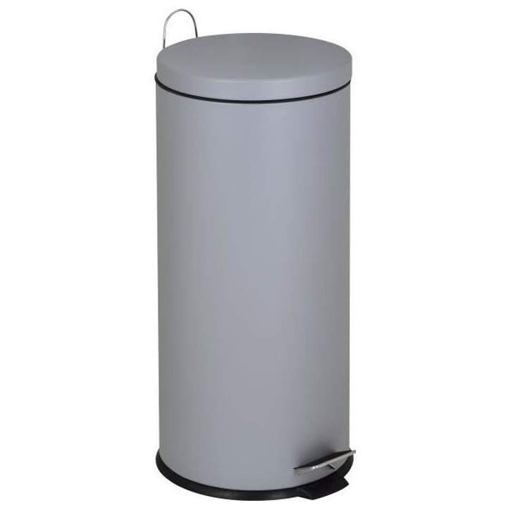 KITCHEN MOVE Poubelle de cuisine a pédale URBAN 30L - En acier Gris KITCHEN MOVE Poubelle de cuisine a pédale URBAN 30L - En acier Gris