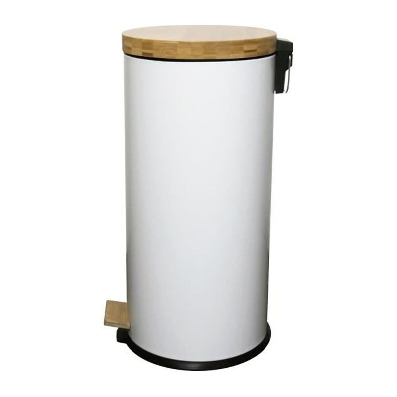 KITCHEN MOVE Poubelle de cuisine a pédale Forest - 30L - Blanc mat KITCHEN MOVE Poubelle de cuisine a pédale Forest - 30L - Blanc mat
