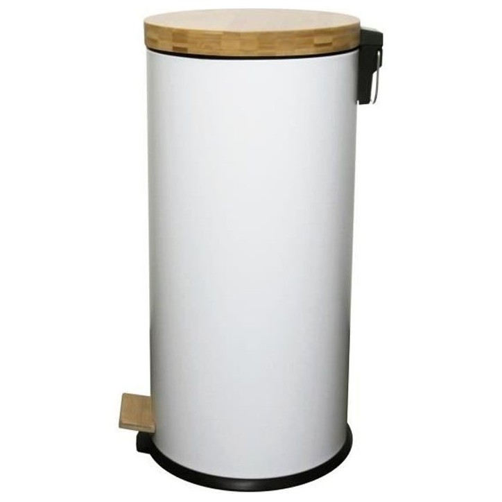 KITCHEN MOVE Poubelle de cuisine a pédale Forest - 30L - Blanc mat KITCHEN MOVE Poubelle de cuisine a pédale Forest - 30L - Blanc mat