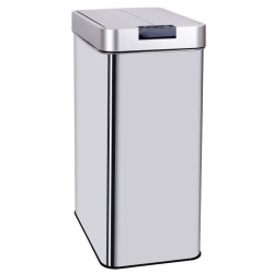 KITCHEN MOVE Poubelle automatique SILVERLAKE - 70L - Inox avec cerclag