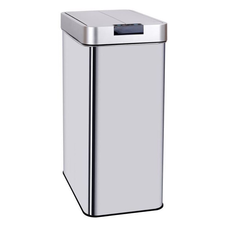 KITCHEN MOVE Poubelle automatique SILVERLAKE - 70L - Inox avec cerclage KITCHEN MOVE Poubelle automatique SILVERLAKE - 70L - Inox avec cerclage