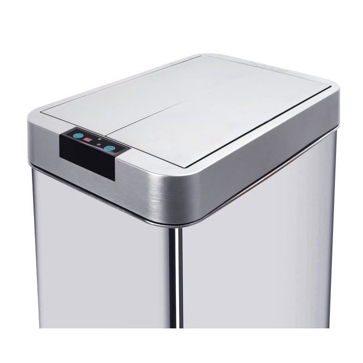 KITCHEN MOVE Poubelle automatique SILVERLAKE - 70L - Inox avec cerclage KITCHEN MOVE Poubelle automatique SILVERLAKE - 70L - Inox avec cerclage