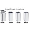 KITCHEN MOVE Poubelle automatique SILVERLAKE - 70L - Inox avec cerclag