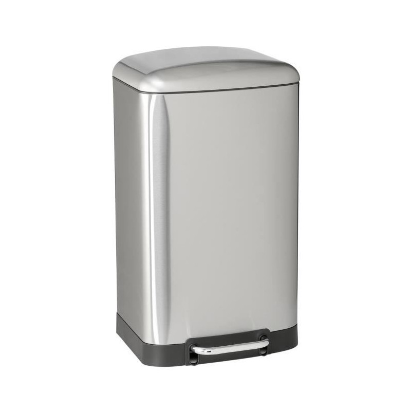 KITCHEN MOVE Poubelle a pédale GREENWICH - 40L - Inox avec seau KITCHEN MOVE Poubelle a pédale GREENWICH - 40L - Inox avec seau