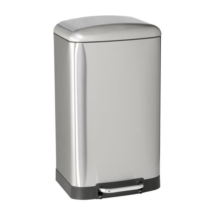 KITCHEN MOVE Poubelle a pédale GREENWICH - 40L - Inox avec seau KITCHEN MOVE Poubelle a pédale GREENWICH - 40L - Inox avec seau