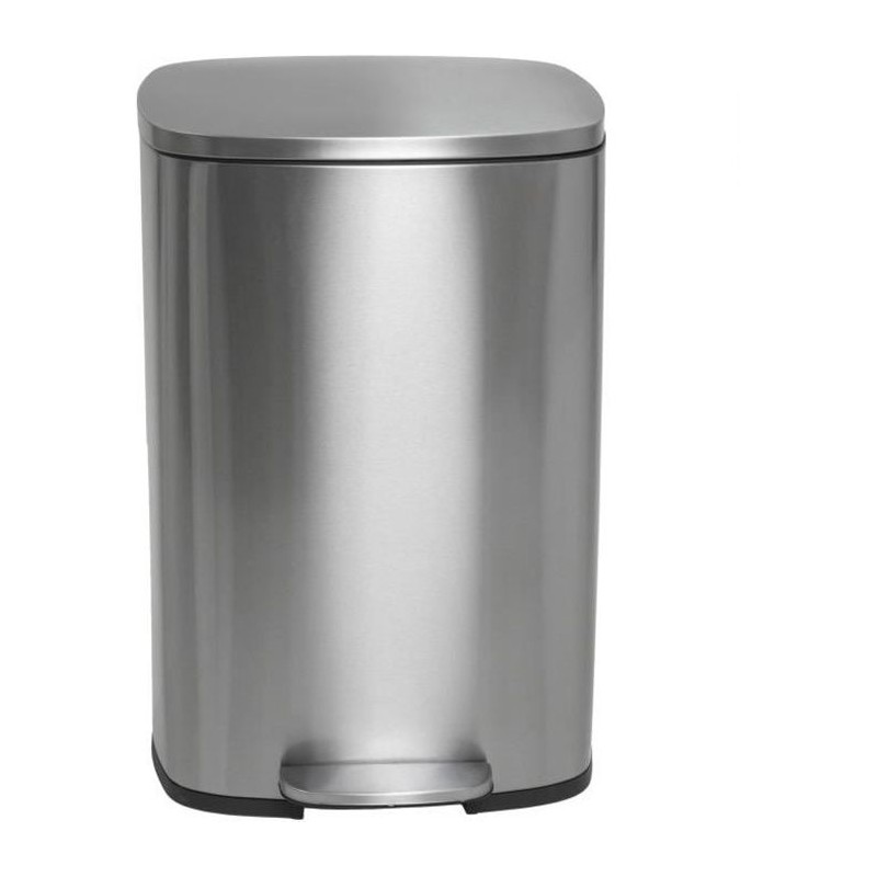 KITCHEN MOVE Poubelle de cuisine a pédale - Inox brossé - 50L - ADMI KITCHEN MOVE Poubelle de cuisine a pédale - Inox brossé - 50L - ADMI