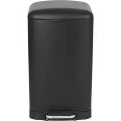 KITCHEN MOVE Poubelle de cuisine a pédale - Acier Noir mat - 40L GREE