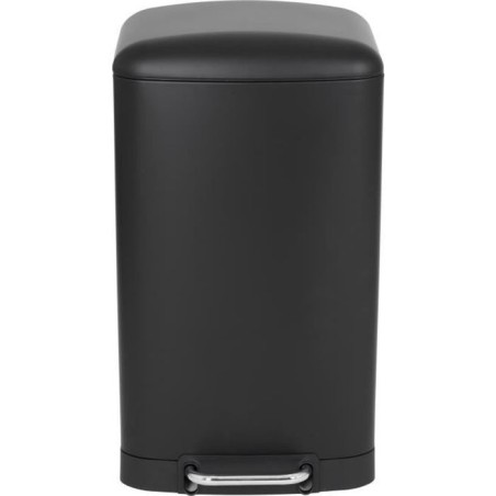 KITCHEN MOVE Poubelle de cuisine a pédale - Acier Noir mat - 40L GREE