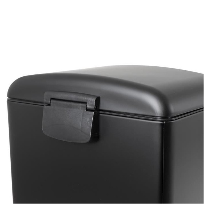 KITCHEN MOVE Poubelle de cuisine a pédale - Acier Noir mat - 40L GREENWICH KITCHEN MOVE Poubelle de cuisine a pédale - Acier Noir mat - 40L GREENWICH