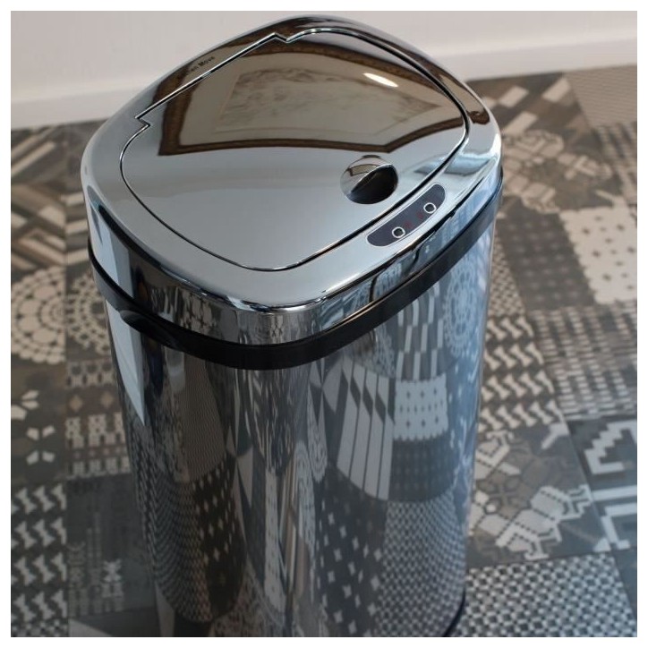 Poubelle de cuisine automatique - LARGO - KITCHEN MOVE - 42 L - Inox avec cerclage Poubelle de cuisine automatique - LARGO - KITCHEN MOVE - 42 L - Inox avec cerclage