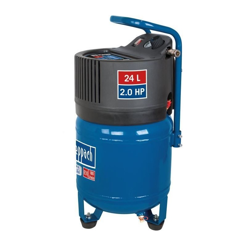 Compresseur d'air vertical Scheppach HC24V - 24L - 1500 W - 10 bars -