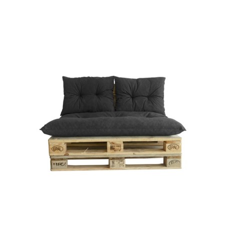 Kit palette classic - Matelas ardoise + 2 coussins dossier - JARDIN PR