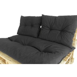 Kit palette classic - Matelas ardoise + 2 coussins dossier - JARDIN PR