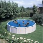 GRE - Kit Piscine hors sol acier ronde blanche Ø370 x 132 cm (Livrée avec filtre a sable et échelle) GRE - Kit Piscine hors sol acier ronde blanche Ø370 x 132 cm (Livrée avec filtre a sable et échelle)