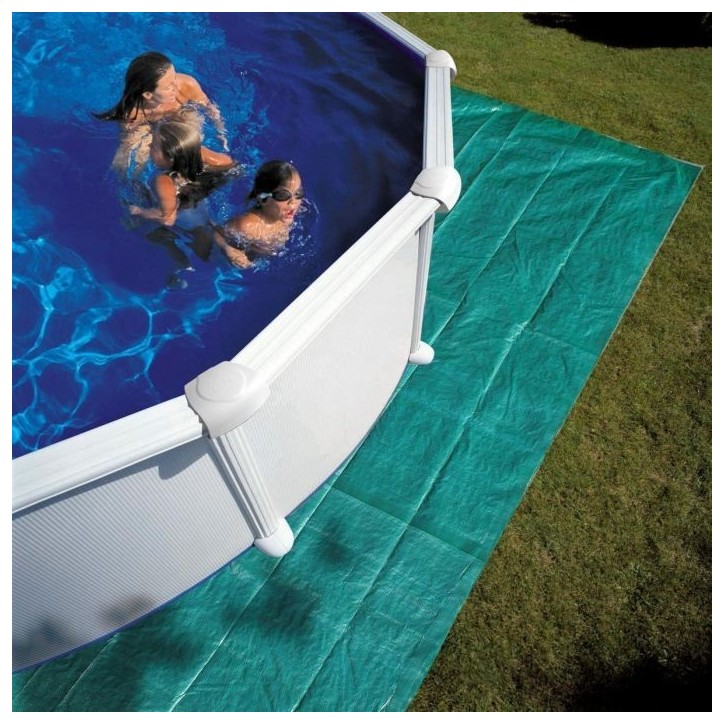 GRE - Kit Piscine hors sol acier ronde blanche Ø370 x 132 cm (Livrée avec filtre a sable et échelle) GRE - Kit Piscine hors sol acier ronde blanche Ø370 x 132 cm (Livrée avec filtre a sable et échelle)