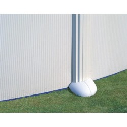 GRE - Kit Piscine hors sol acier ronde blanche Ø480 x 132 cm (Livrée