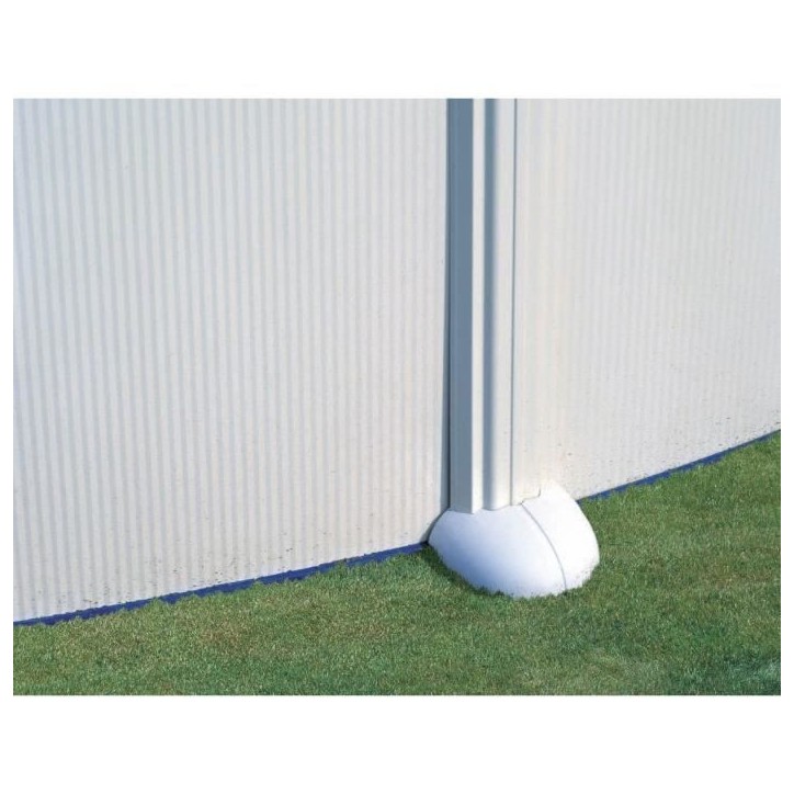 GRE - Kit Piscine hors sol acier ronde blanche Ø480 x 132 cm (Livrée avec filtre a sable et échelle) GRE - Kit Piscine hors sol acier ronde blanche Ø480 x 132 cm (Livrée avec filtre a sable et échelle)