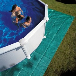 GRE - Kit Piscine hors sol acier ronde blanche Ø480 x 132 cm (Livrée