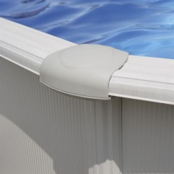 GRE - Kit Piscine hors sol acier ronde blanche Ø480 x 132 cm (Livrée