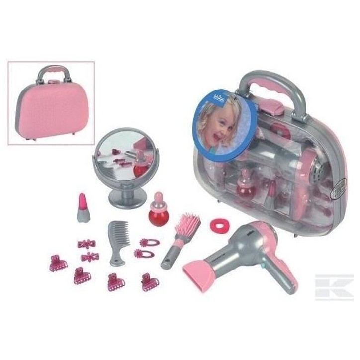 KLEIN - Mallette de coiffure Braun avec seche-cheveux électronique KLEIN - Mallette de coiffure Braun avec seche-cheveux électronique