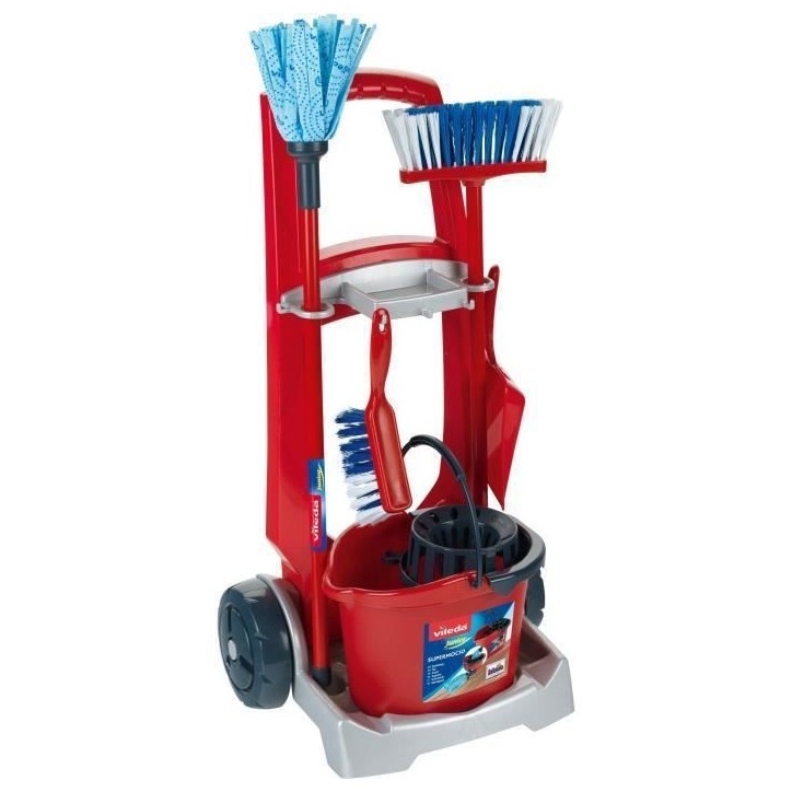 Chariot de ménage Vileda avec accessoires - KLEIN - 6741 Chariot de ménage Vileda avec accessoires - KLEIN - 6741