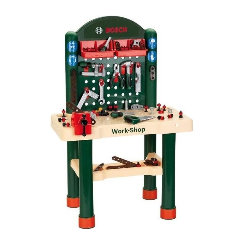 BOSCH - Etabli Work-Shop Enfant - 82 Accessoires BOSCH - Etabli Work-Shop Enfant - 82 Accessoires