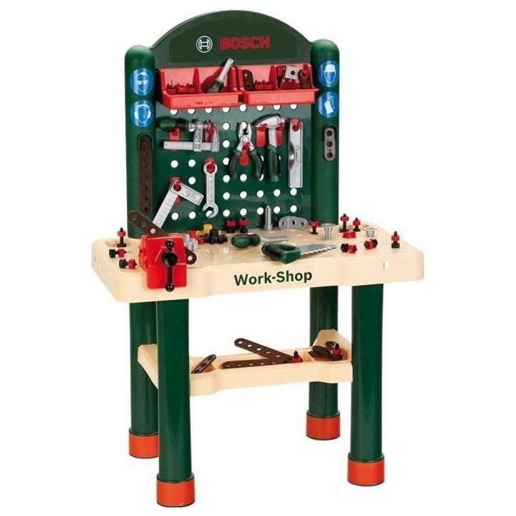 BOSCH - Etabli Work-Shop Enfant - 82 Accessoires BOSCH - Etabli Work-Shop Enfant - 82 Accessoires