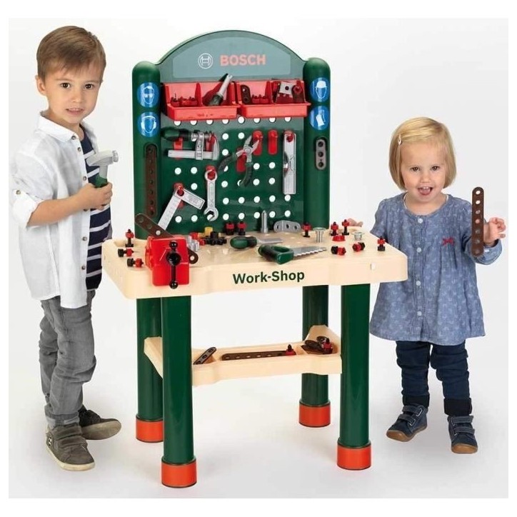 BOSCH - Etabli Work-Shop Enfant - 82 Accessoires BOSCH - Etabli Work-Shop Enfant - 82 Accessoires