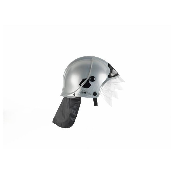 Casque de pompier gris avec visiere escamotable et protege nuque - KLEIN - 8902 Casque de pompier gris avec visiere escamotable et protege nuque - KLEIN - 8902