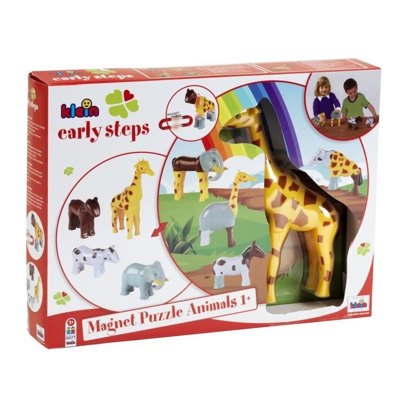 Animaux magnétiques - KLEIN - 0065 - 4 grands animaux Funny Puzzle, b Animaux magnétiques - KLEIN - 0065 - 4 grands animaux Funny Puzzle, b