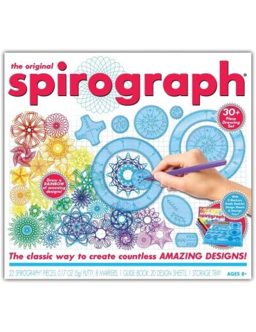 Spirograph - Coffret classique 30 pieces - Silverlit - Art et mathématiques - a partir de 8 ans