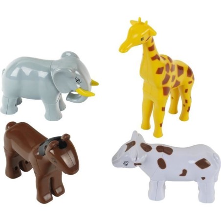 Animaux magnétiques - KLEIN - 0065 - 4 grands animaux Funny Puzzle, boîte ouverte - 16 pieces - Des 12 mois
