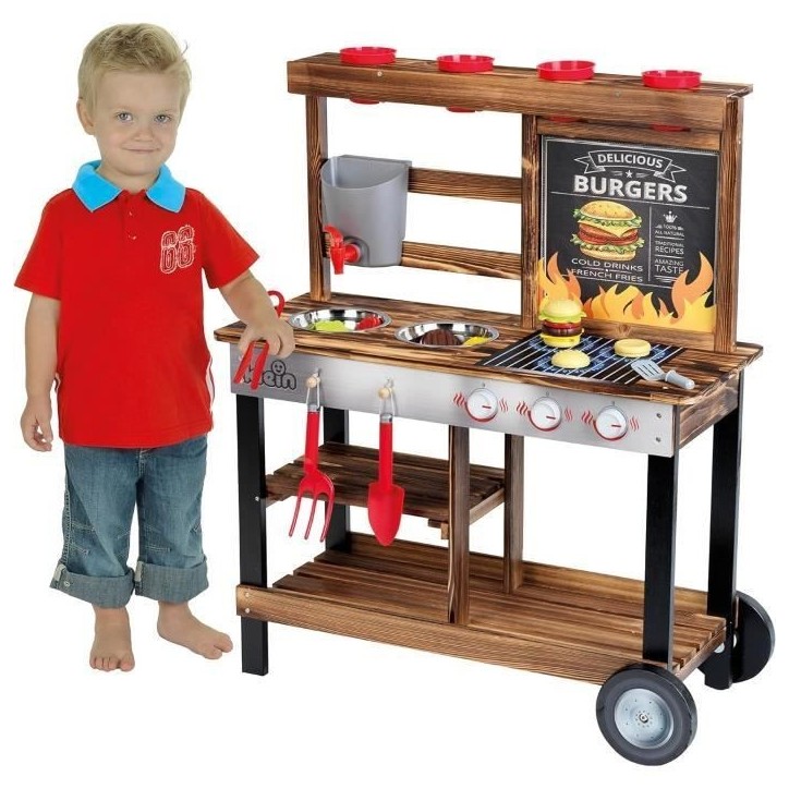 Cuisine d'été en bois Beach Picnic avec 23 accessoires - KLEIN - 2368 Cuisine d'été en bois Beach Picnic avec 23 accessoires - KLEIN - 2368