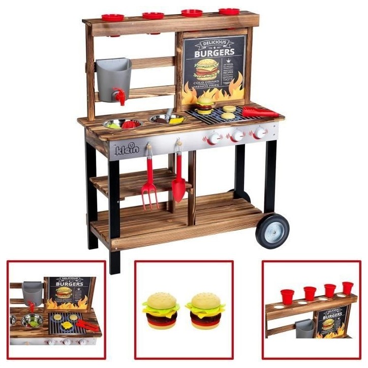 Cuisine d'été en bois Beach Picnic avec 23 accessoires - KLEIN - 2368 Cuisine d'été en bois Beach Picnic avec 23 accessoires - KLEIN - 2368