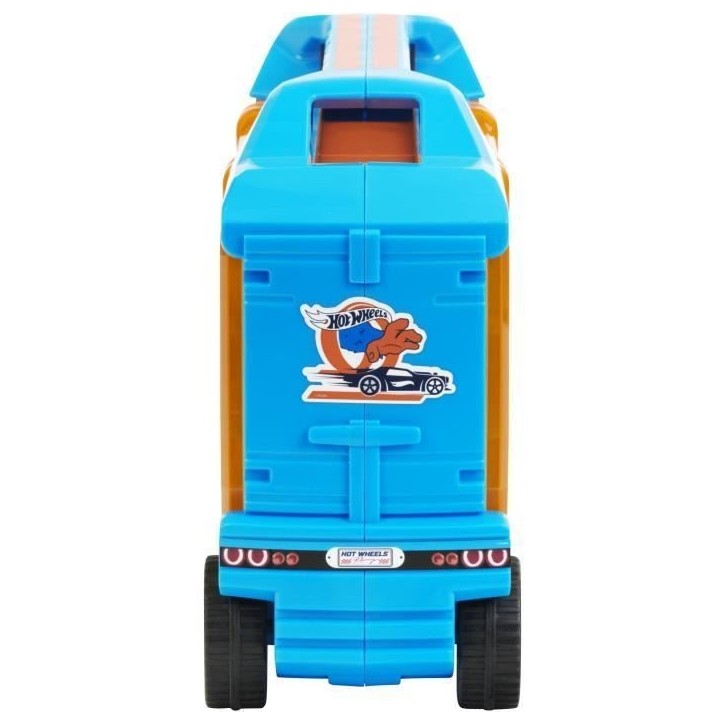 Grand camion de transport de véhicules miniatures - KLEIN - 2474 - Hot Wheels avec accessoires - Des 3 ans Grand camion de transport de véhicules miniatures - KLEIN - 2474 - Hot Wheels avec accessoires - Des 3 ans