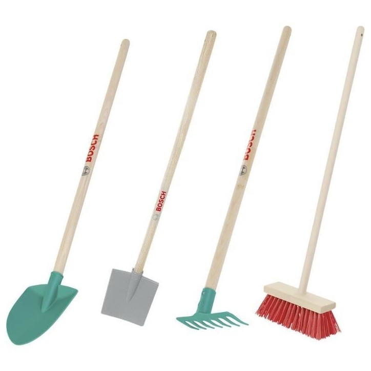 Outils de jardinage Bosch en bois et plastique, 4 pieces - KLEIN - 2794 Outils de jardinage Bosch en bois et plastique, 4 pieces - KLEIN - 2794