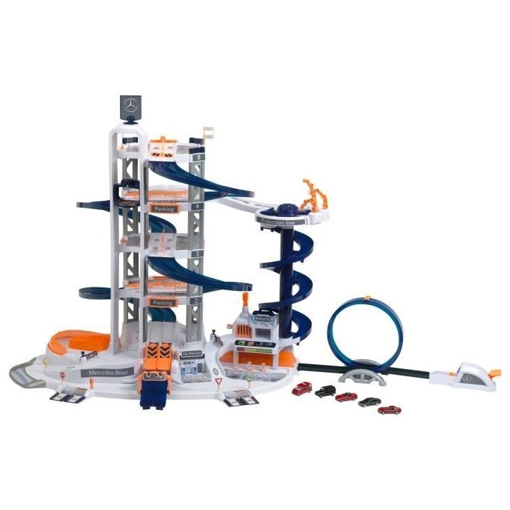 Garage Mercedes-Benz Mega Universe - KLEIN - 3809 - Fonctions électroniques, catapulte avec looping, tunnel, etc. - Des 3 ans Garage Mercedes-Benz Mega Universe - KLEIN - 3809 - Fonctions électroniques, catapulte avec looping, tunnel, etc. - Des 3 ans