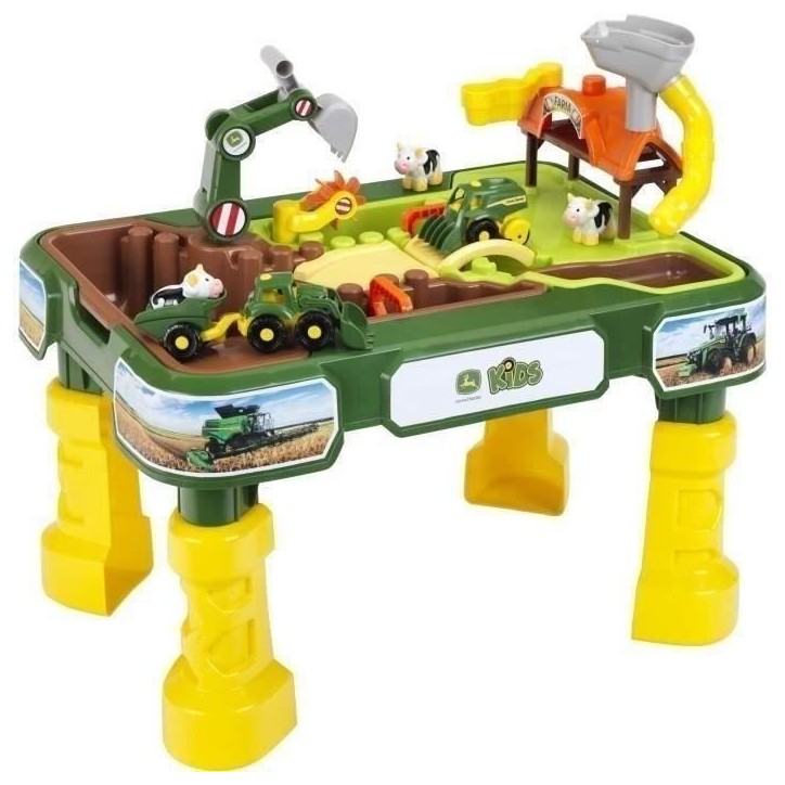 Table multi jeux sable et eau John Deere - KLEIN - 3948 - Mixte - Enfant - Jaune - A partir de 3 ans Table multi jeux sable et eau John Deere - KLEIN - 3948 - Mixte - Enfant - Jaune - A partir de 3 ans